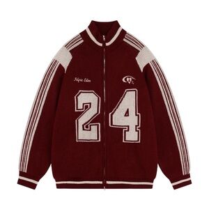 AELFRIC EDEN 24 JACQUARD ZIP UP CARDIGAN size XS